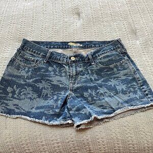 OLD NAVY THE DIVA Blue Denim Jean Shorts Size 6